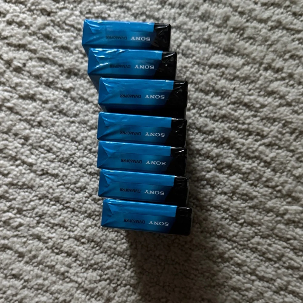 Sony DVC MiniDV Tapes - Blue and Black Pack Lot of 7